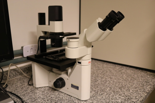 Microscópio invertido de Laboratório com iluminação LED (Leica- DM IL LED)